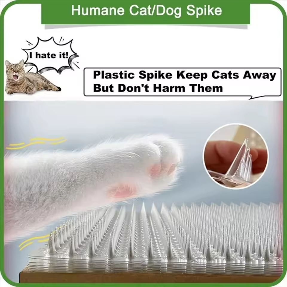 Kattenverjaagmat met Spikes Anti-Kattenafweermiddel Plastic Planten- en Meubelbeschermer
