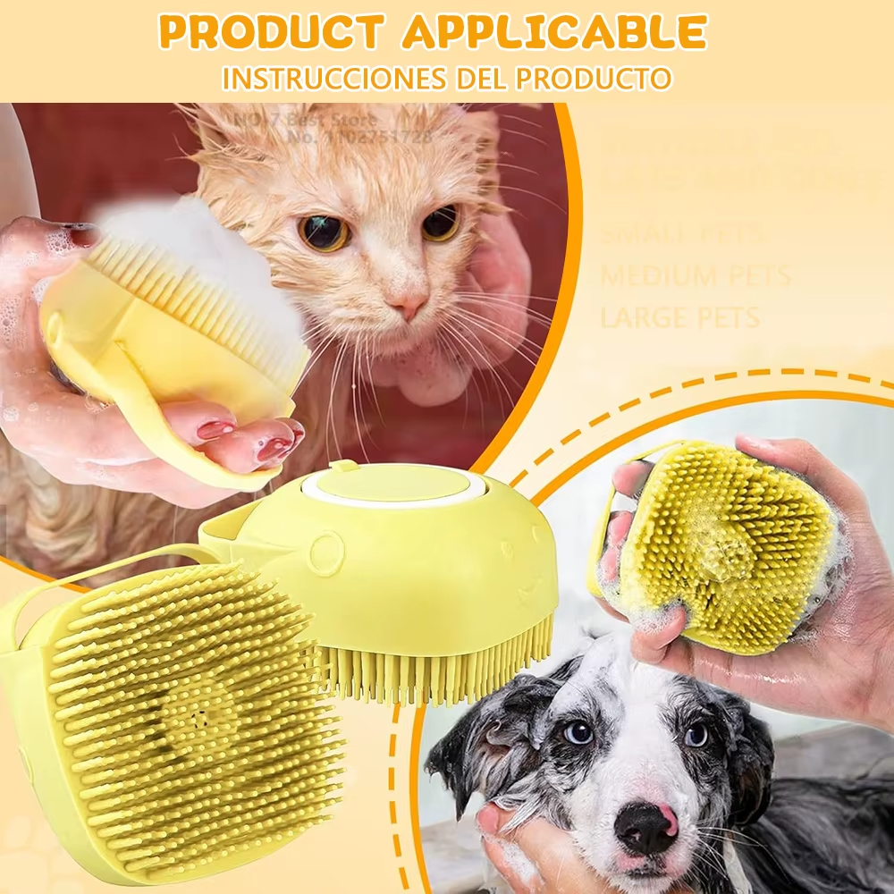 Pet Bath Shampoo Brush