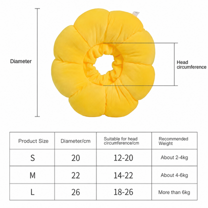 Sunflower Recovery Pet Collar