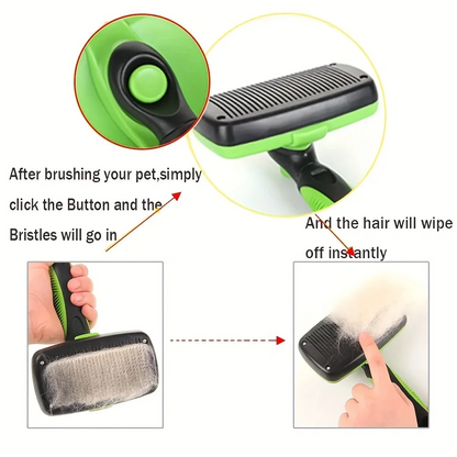 Pet Self-Cleaning Grooming Brush