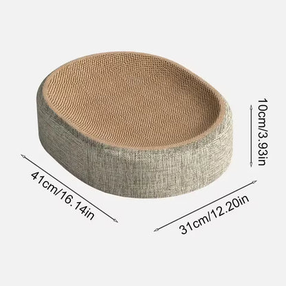 Oval Cat Scratching Bed