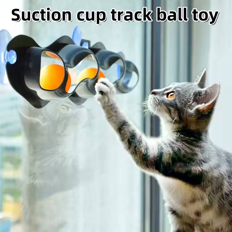 Suction Cup Cat Track Toy